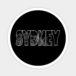 Sydney Street Map Magnet